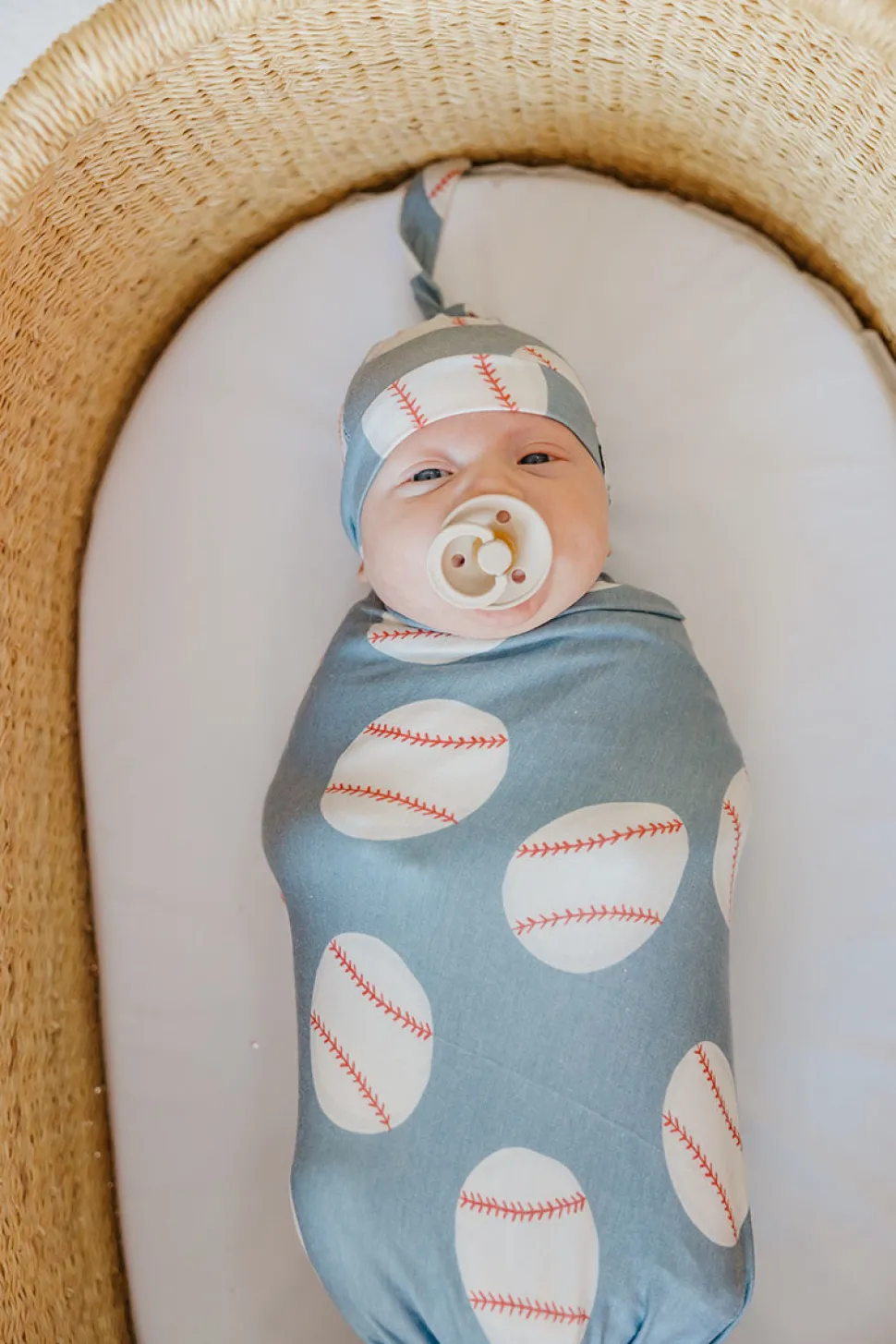 Copper Pearl Knit Swaddle Blanket - Slugger