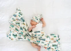 Copper Pearl Knit Swaddle Blanket - Bruno
