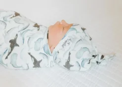 Copper Pearl Knit Swaddle Blanket - Kai