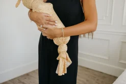 Copper Pearl Knit Swaddle Blanket - Vance