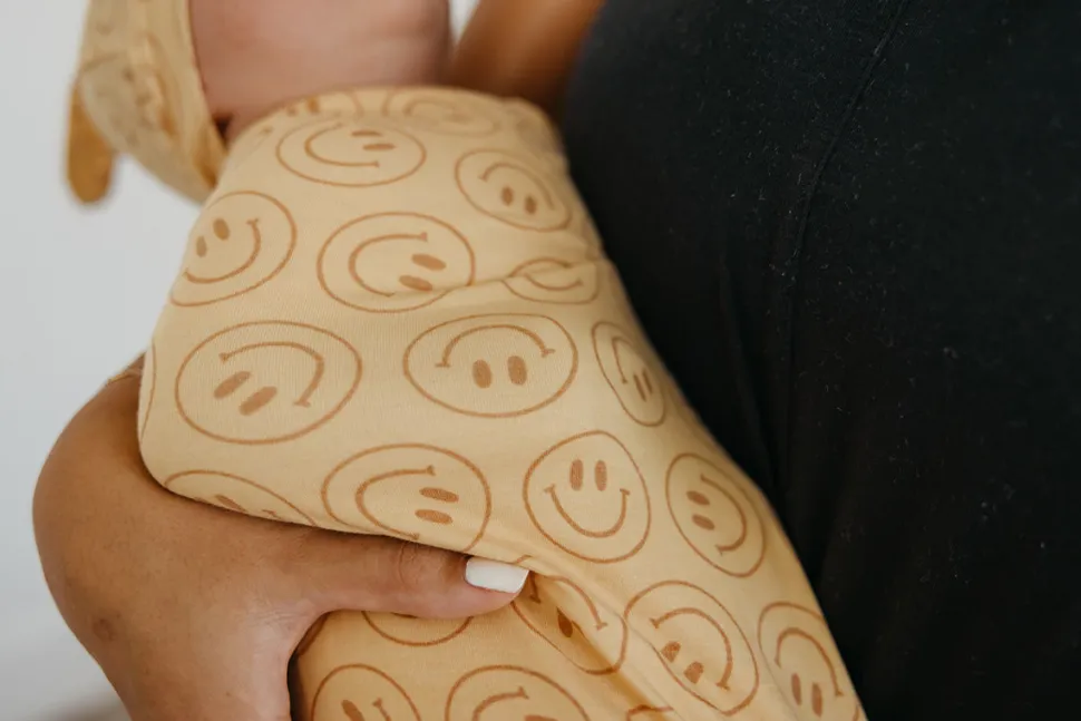 Copper Pearl Knit Swaddle Blanket - Vance