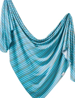 Copper Pearl Knit Swaddle Blanket - Milo
