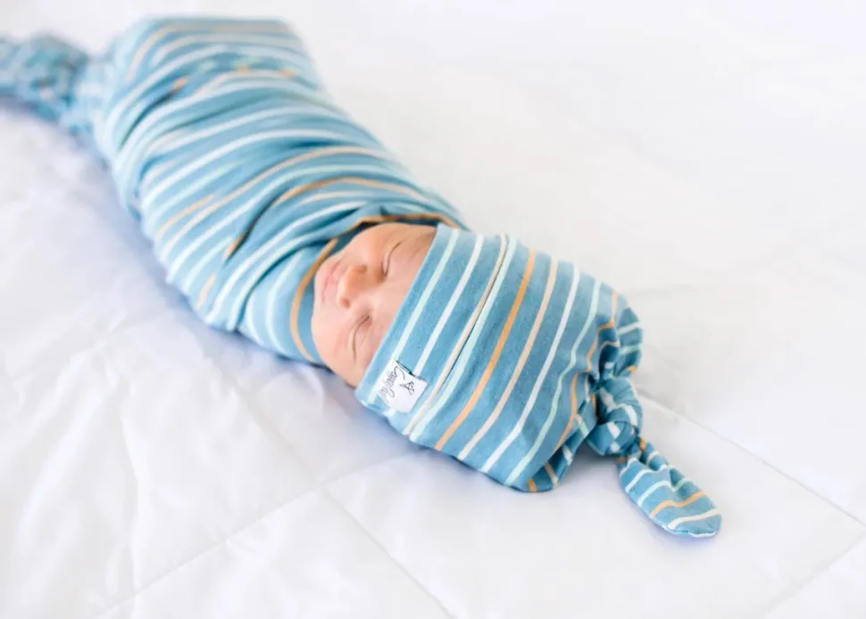 Copper Pearl Knit Swaddle Blanket - Milo