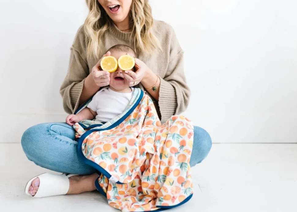 Copper Pearl 3-Layer Stretchy Quilt - Citrus