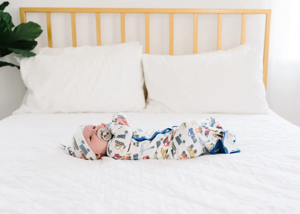 Copper Pearl Newborn Knotted Gown - Diesel