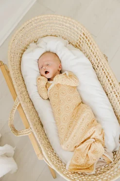 Copper Pearl Newborn Knotted Gown - Vance