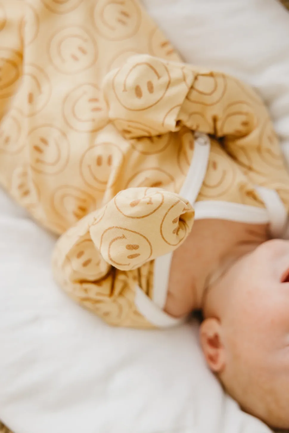 Copper Pearl Newborn Knotted Gown - Vance