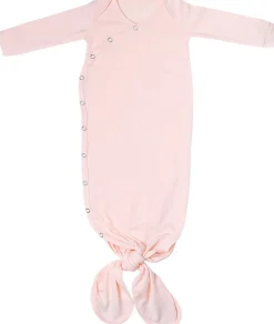 Copper Pearl Newborn Knotted Gown - Blush