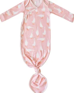 Copper Pearl Newborn Knotted Gown - Goosie