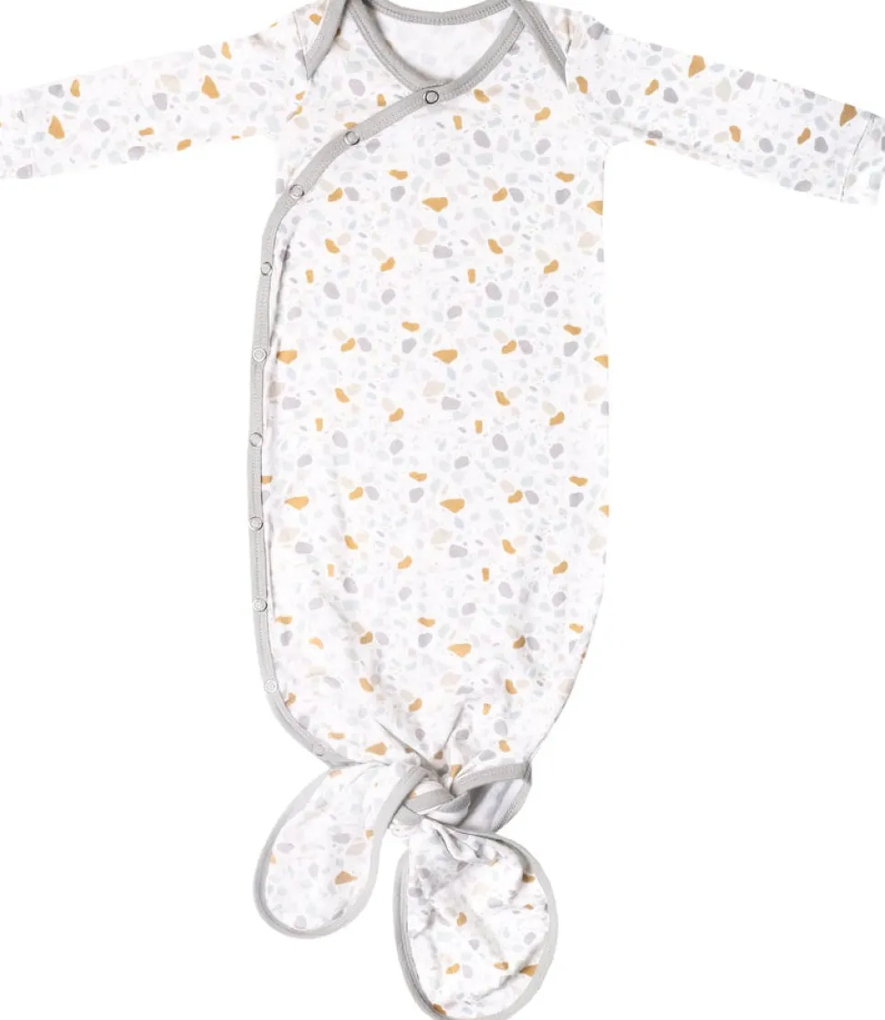 Copper Pearl Newborn Knotted Gown - Arlo