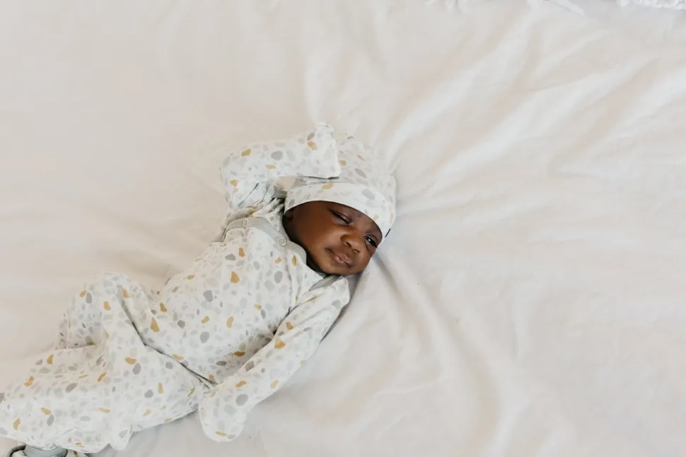Copper Pearl Newborn Knotted Gown - Arlo