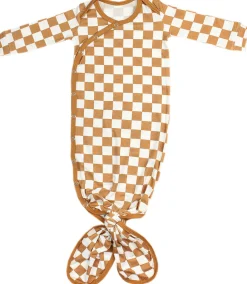 Copper Pearl Newborn Knotted Gown - Rad