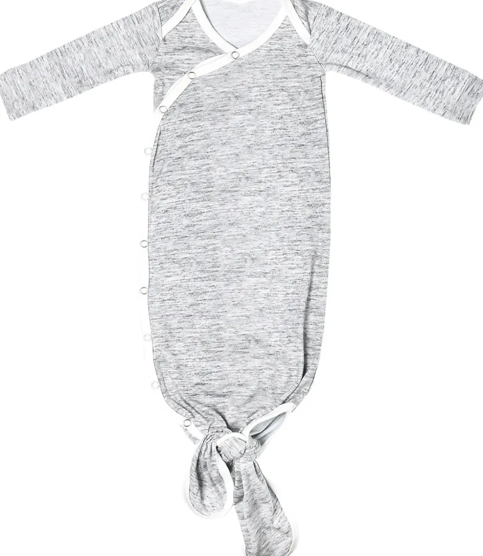 Copper Pearl Newborn Knotted Gown - Asher