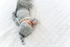 Copper Pearl Newborn Knotted Gown - Asher