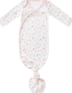 Copper Pearl Newborn Knotted Gown - Mabel