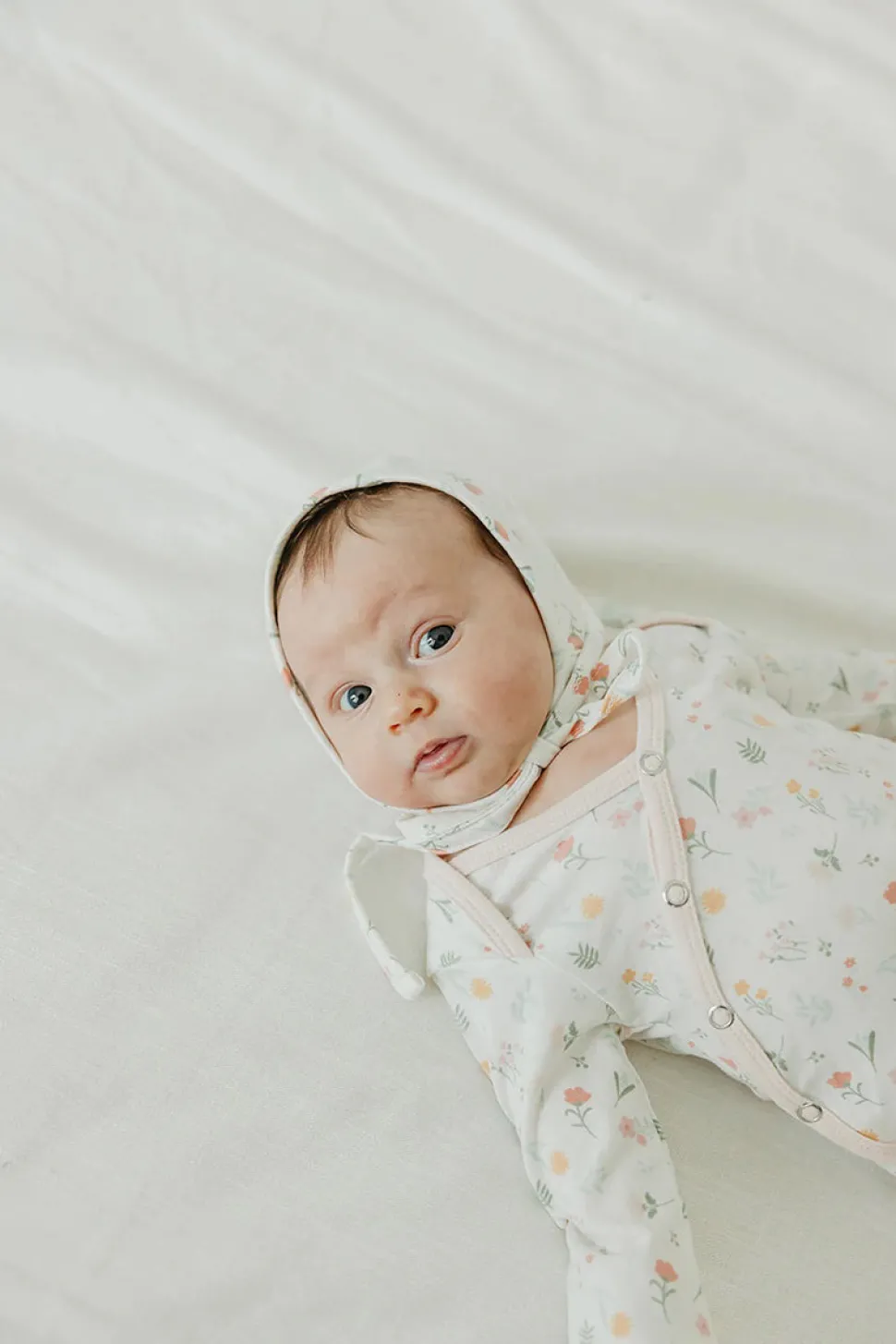 Copper Pearl Newborn Knotted Gown - Mabel