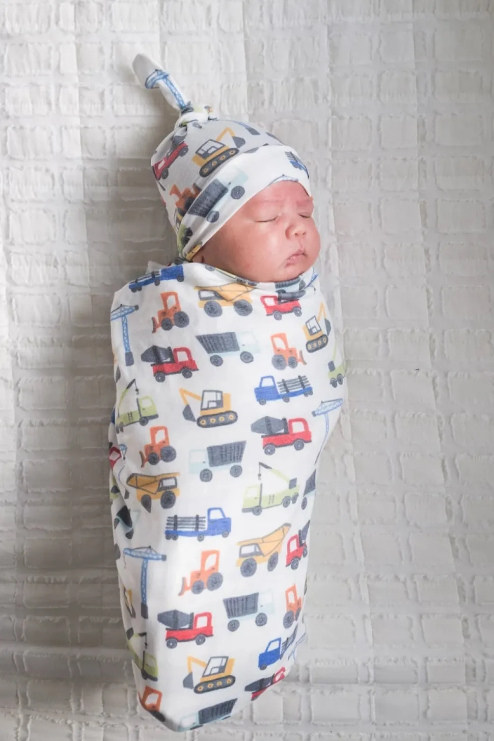 Copper Pearl Newborn Top Knot Hat - Diesel