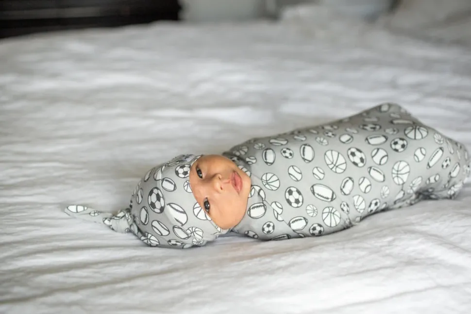 Copper Pearl Newborn Top Knot Hat - Champ