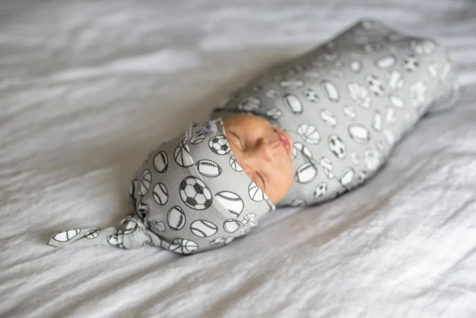 Copper Pearl Newborn Top Knot Hat - Champ