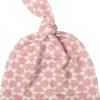 Copper Pearl Newborn Top Knot Hat - Star