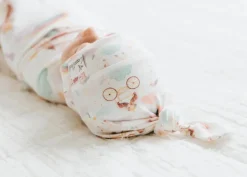 Copper Pearl Newborn Top Knot Hat - Enchanted