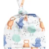 Copper Pearl Newborn Top Knot Hat - Max