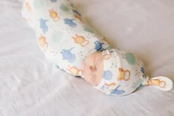 Copper Pearl Newborn Top Knot Hat - Max