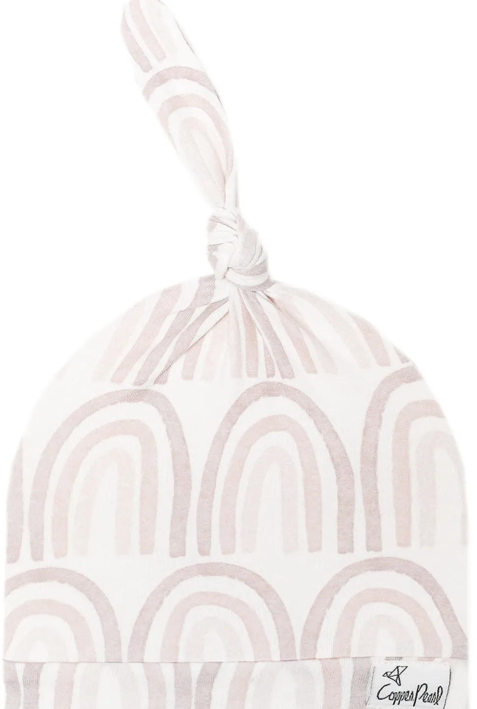 Copper Pearl Newborn Top Knot Hat - Bliss