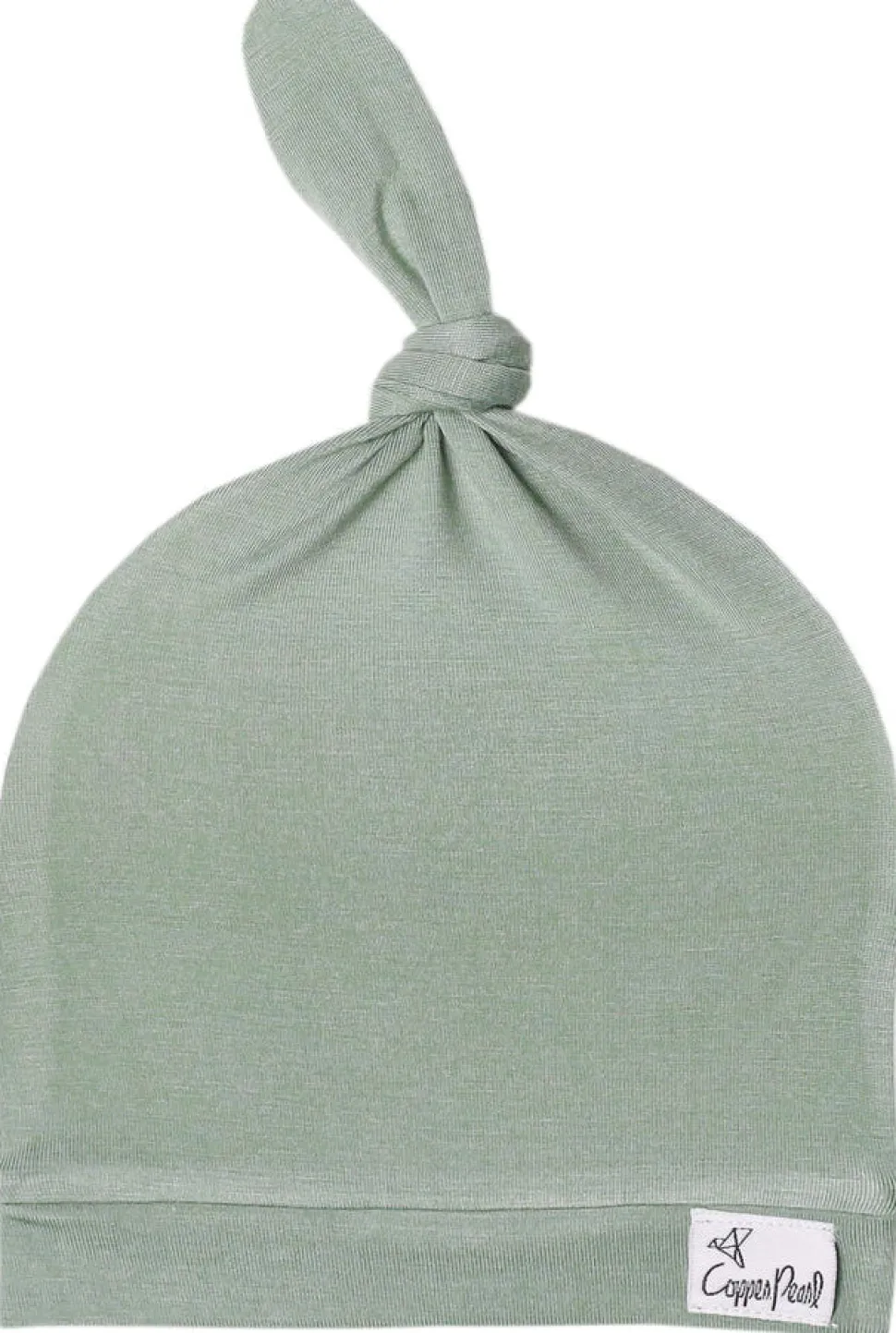 Copper Pearl Newborn Top Knot Hat - Briar