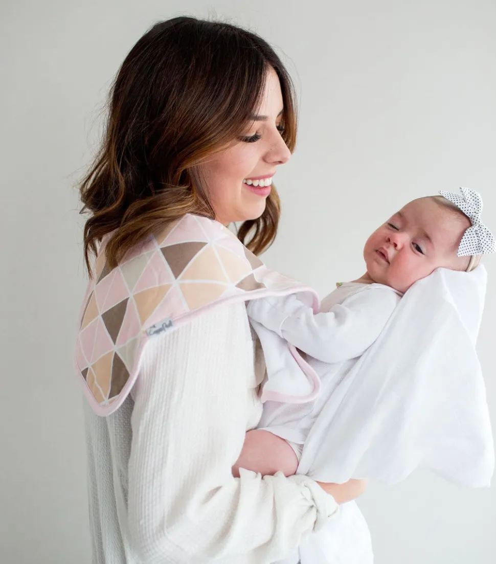 Copper Pearl Premium Burp Cloths, 3 Pack - Blush
