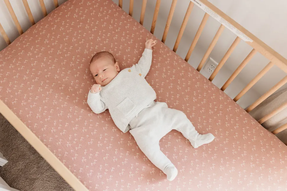 Copper Pearl Premium Fitted Crib Sheet - Rocky