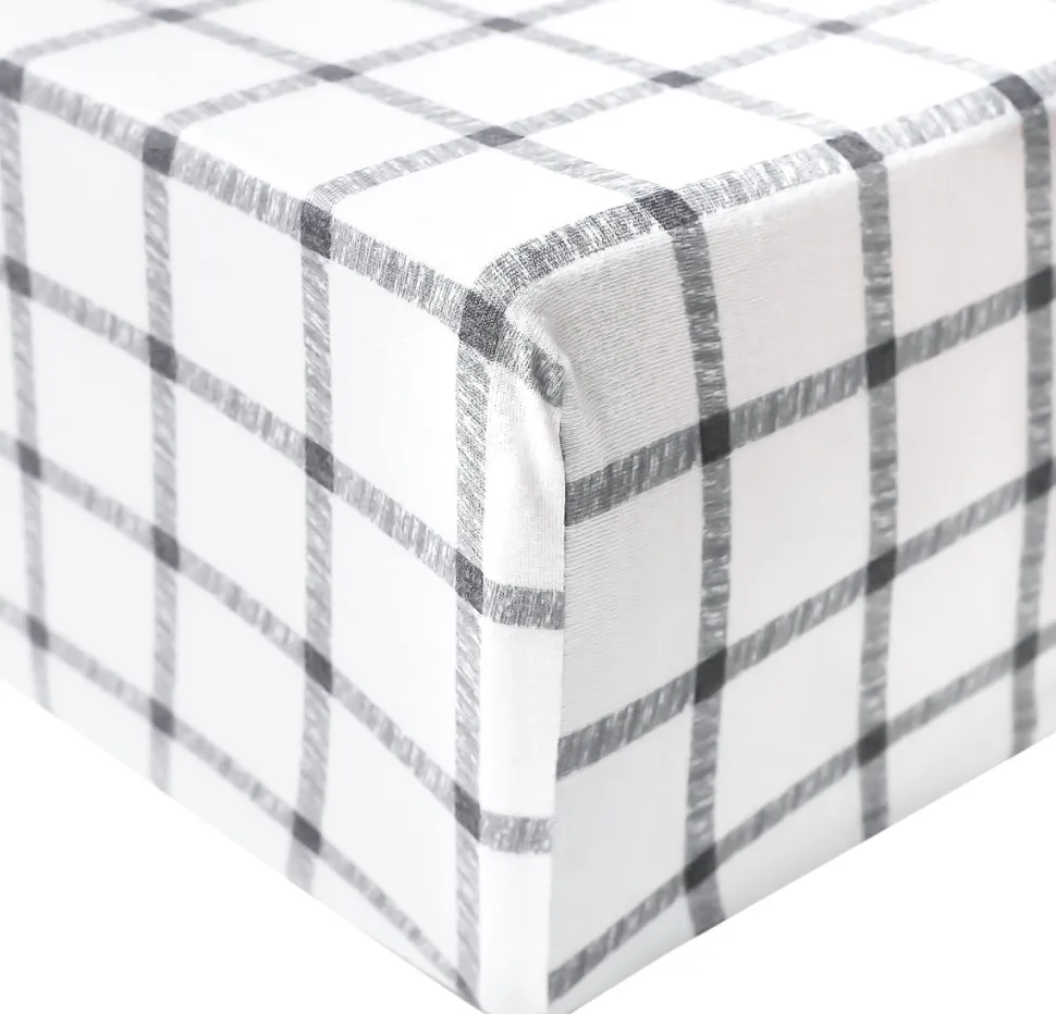 Copper Pearl Premium Fitted Crib Sheet - Ledger