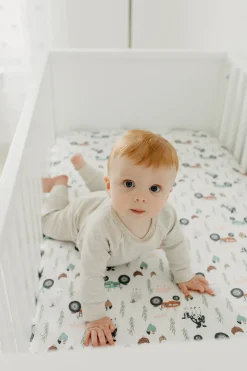 Copper Pearl Premium Fitted Crib Sheet - Jo