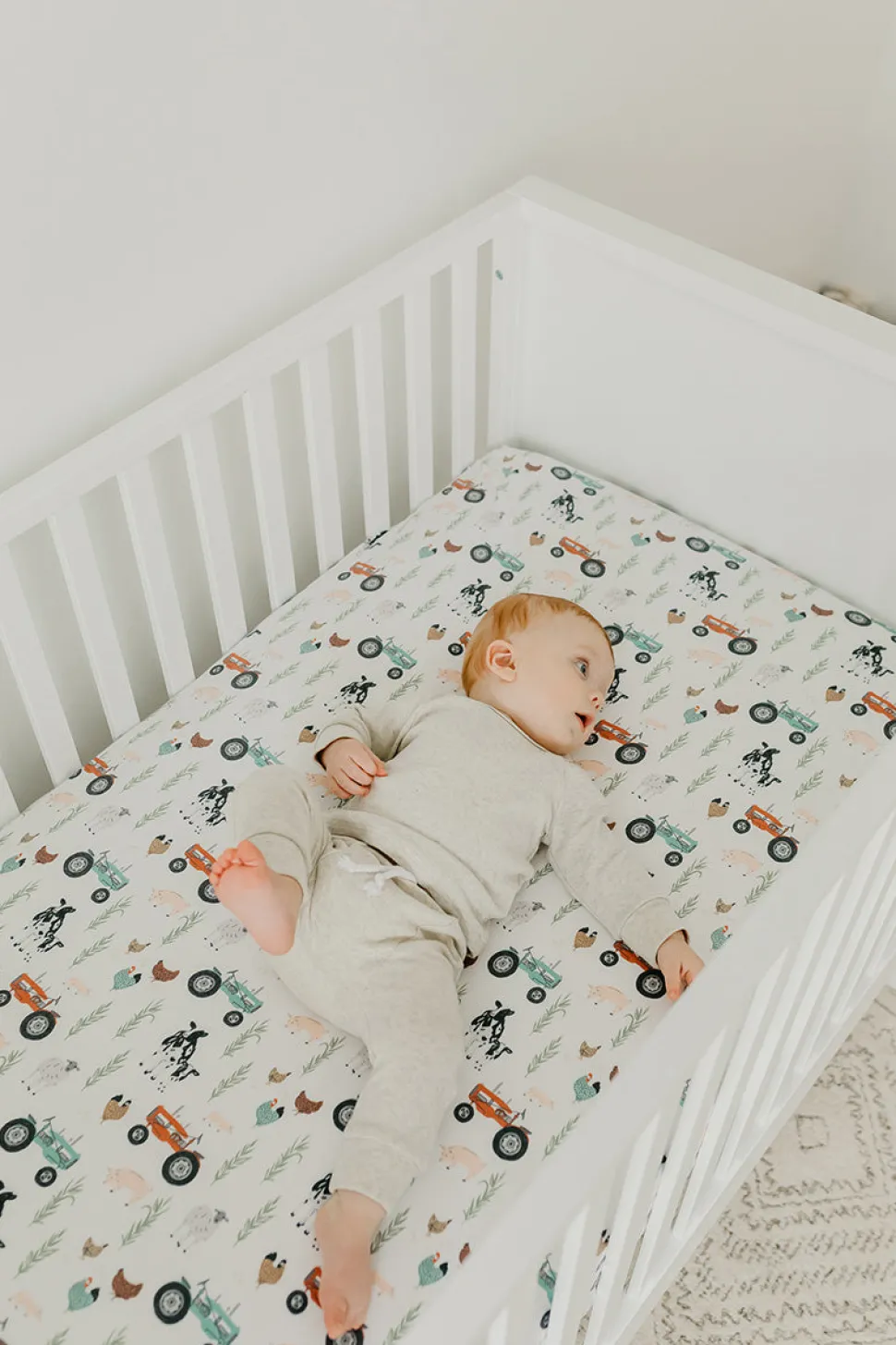 Copper Pearl Premium Fitted Crib Sheet - Jo