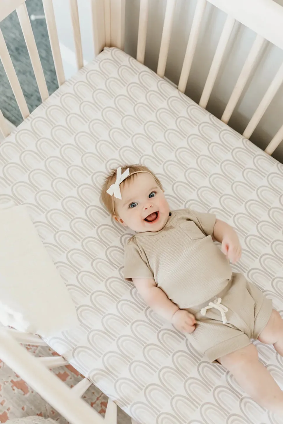 Copper Pearl Premium Fitted Crib Sheet - Bliss