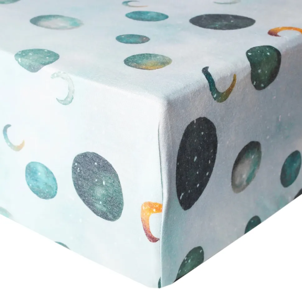 Copper Pearl Premium Fitted Crib Sheet - Lunar