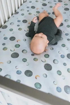 Copper Pearl Premium Fitted Crib Sheet - Lunar