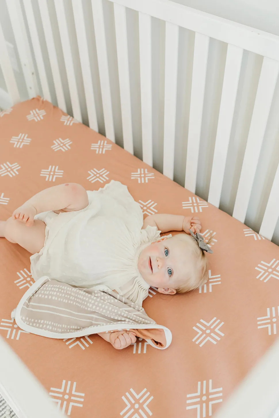 Copper Pearl Premium Fitted Crib Sheet - Mesa