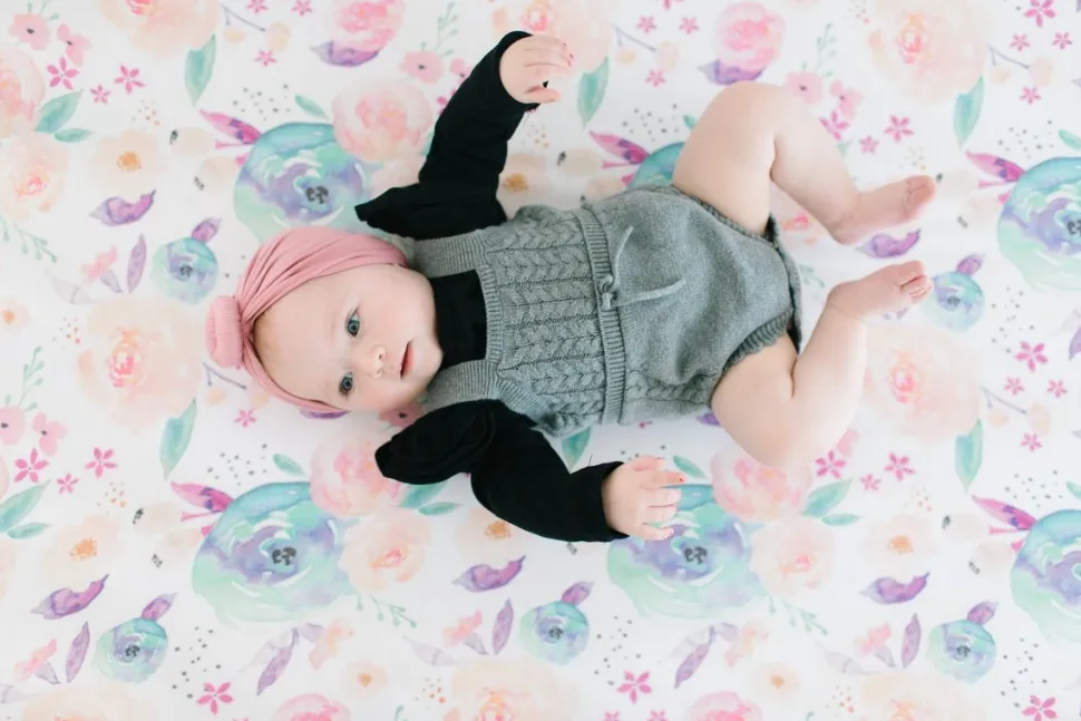 Copper Pearl Premium Fitted Crib Sheet - Bloom