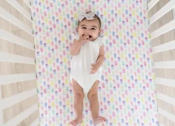 Copper Pearl Premium Fitted Crib Sheet - Summer