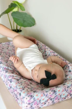Copper Pearl Premium Knit Diaper Changing Pad Cover - Morgan