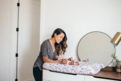 Copper Pearl Premium Knit Diaper Changing Pad Cover - Morgan
