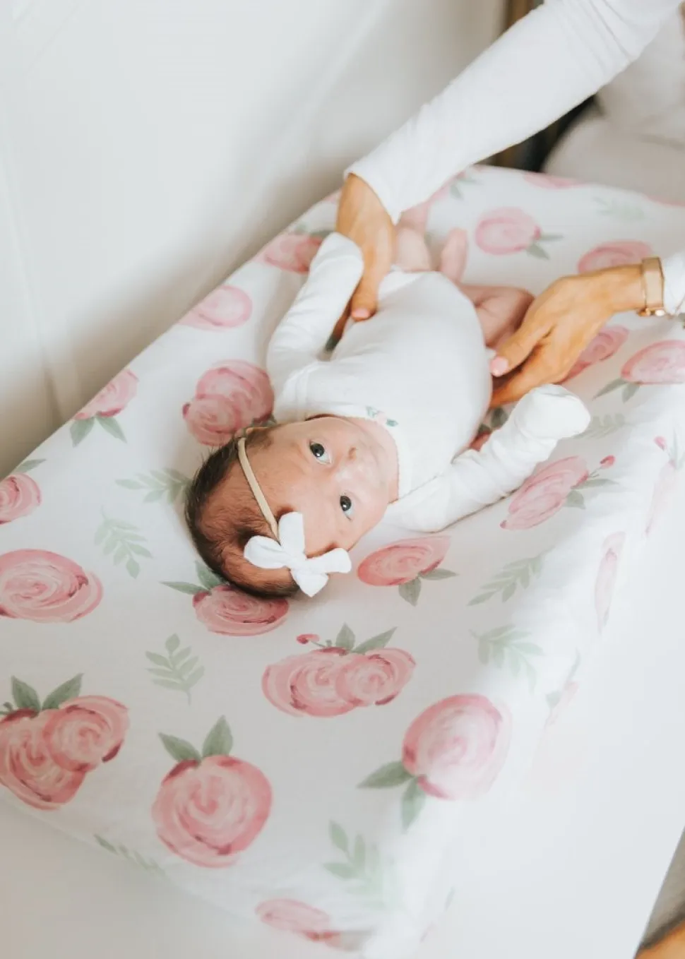 Copper Pearl Premium Knit Diaper Changing Pad Cover - Grace
