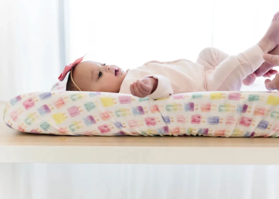 Copper Pearl Premium Knit Diaper Changing Pad Cover - Summer