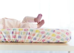 Copper Pearl Premium Knit Diaper Changing Pad Cover - Summer