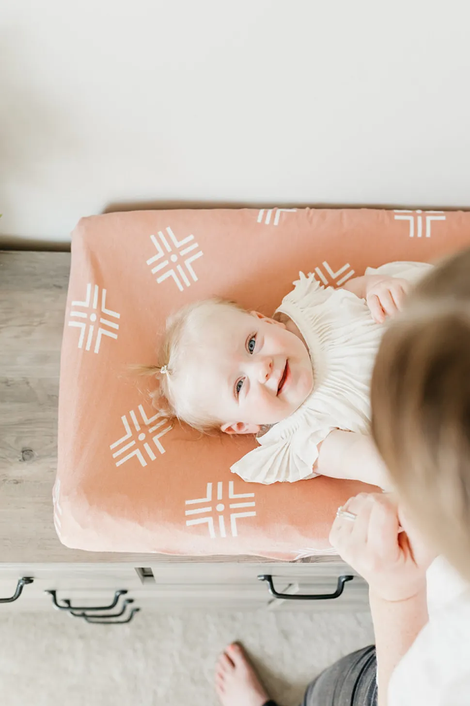 Copper Pearl Premium Knit Diaper Changing Pad Cover - Mesa