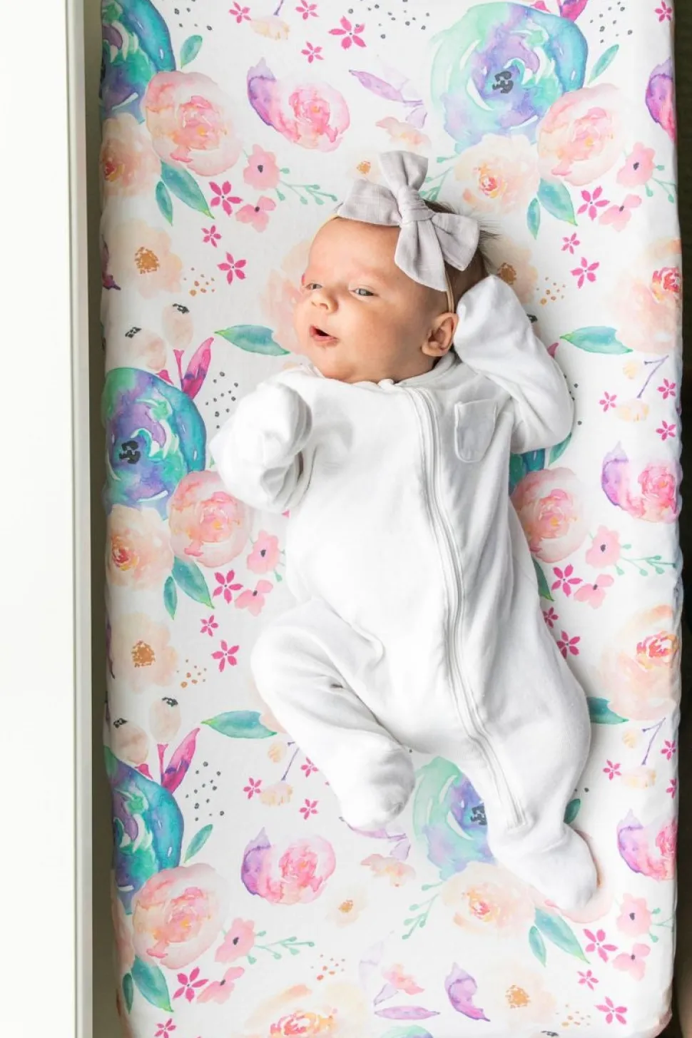 Copper Pearl Premium Knit Diaper Changing Pad Cover - Bloom