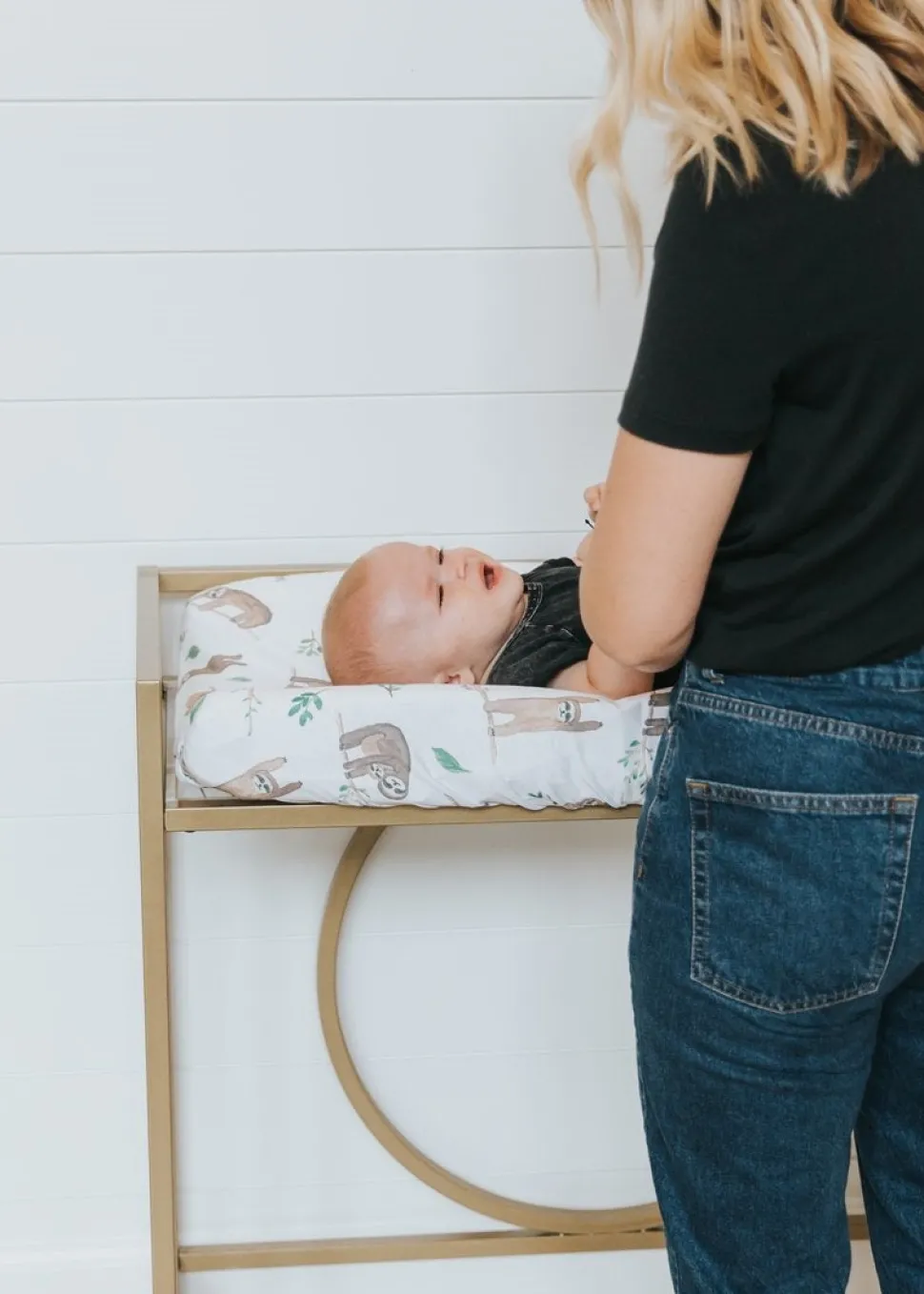 Copper Pearl Premium Knit Diaper Changing Pad Cover - Noah