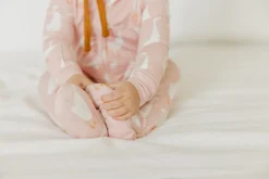 Copper Pearl Zip-up Footie - Goosie (12-18M)