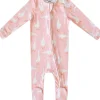 Copper Pearl Zip-up Footie - Goosie (3-6M)